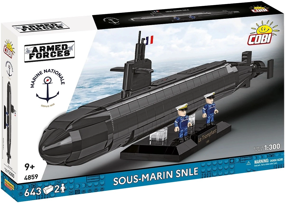 Levně Cobi 4859 Armed Forces Sous-marin SNLE, 1:300, 643 k, 2 f
