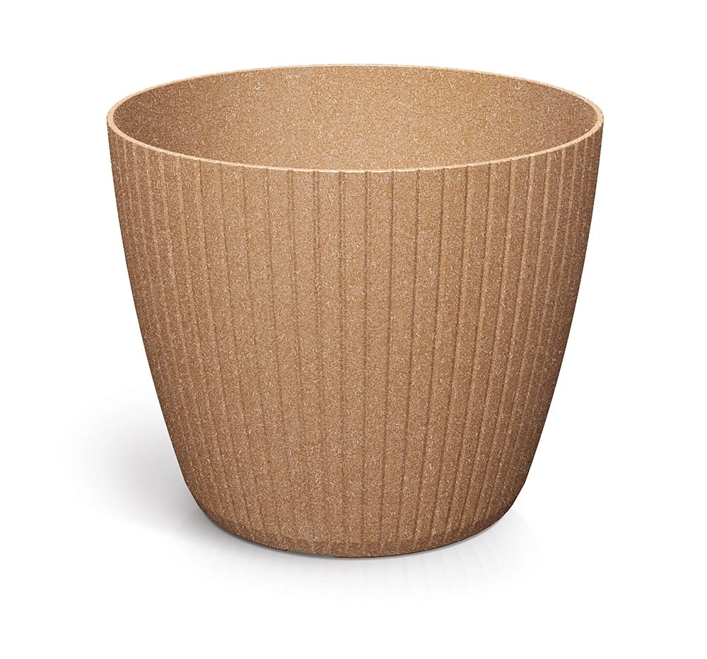 Levně Prosperplast Květináč LAMIE ECOWOOD naturální, 23,8 cm