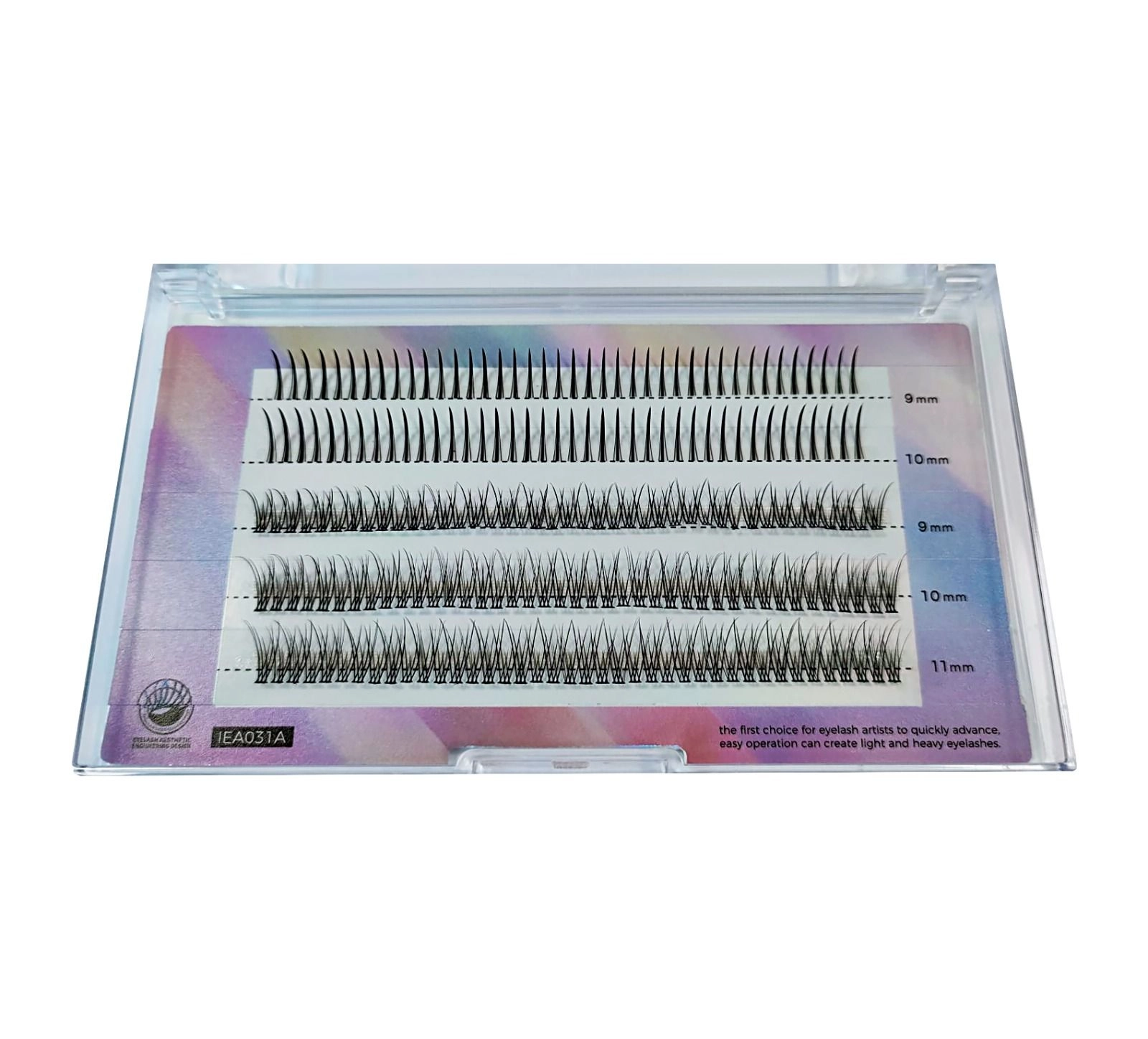 Levně Hedvábné trsové řasy BLING 9–11 mm
