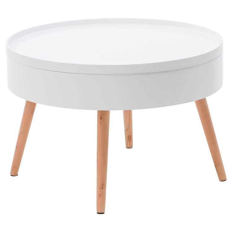 Levně Kulatý konferenční stolek se stíněním, 60 cm