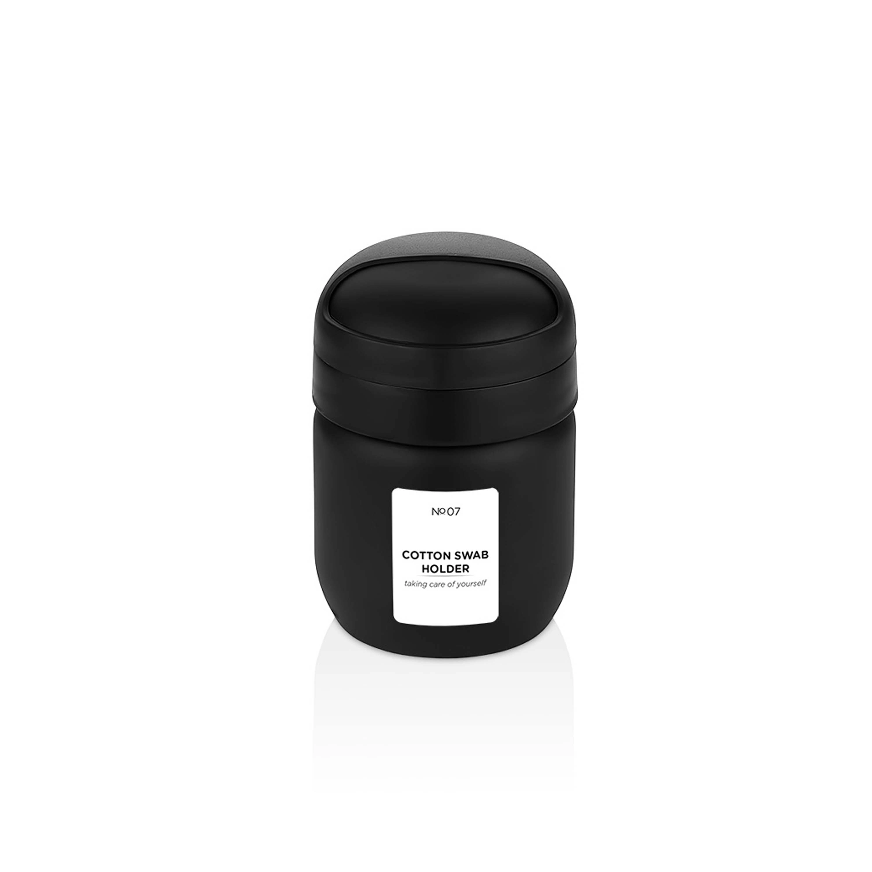 Levně QLUX Skleněná dóza na vatové tampóny 425ml