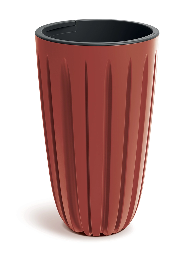 Levně Prosperplast Plastový květináč Warios 29x50 cm červený