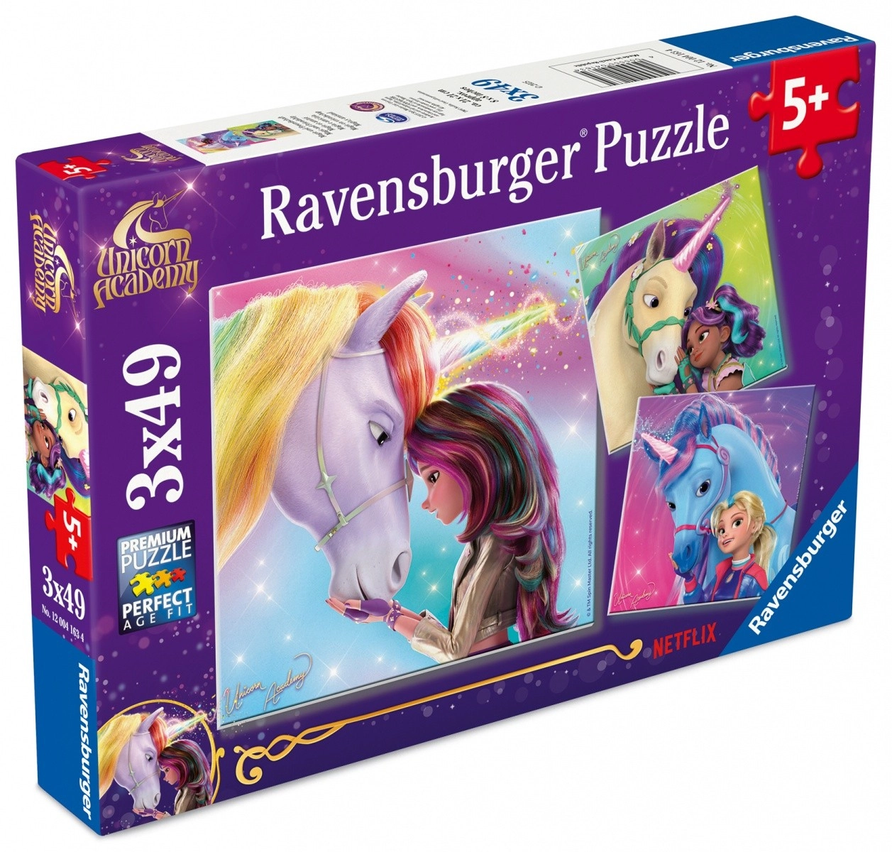 Levně Ravensburger 3x49 dílků Jednorožčí akademie