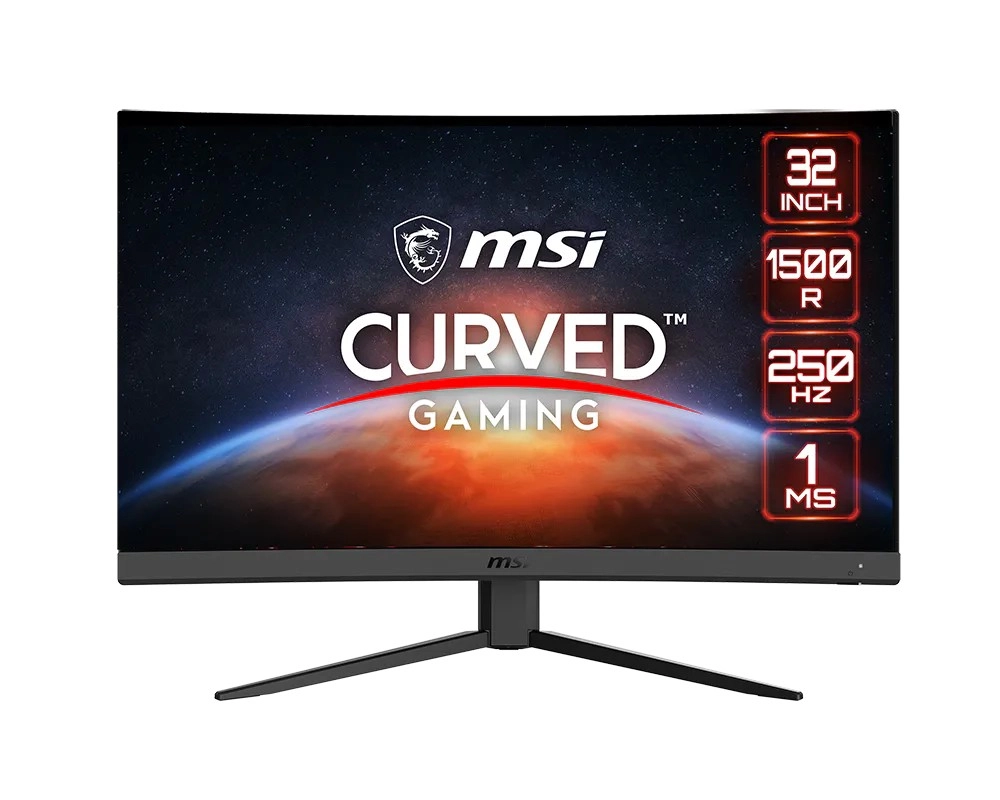 Zakřivený herní monitor 31,5" FHD 250 Hz – černý