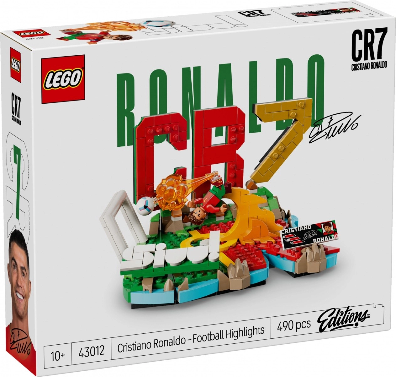 Levně LEGO® Editions 43012 Cristiano Ronaldo – Hvězdné momenty fotbalu