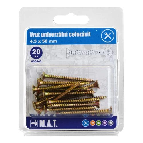 Levně vrut un.celozávit 4,5x 50mm ZZ (20ks)