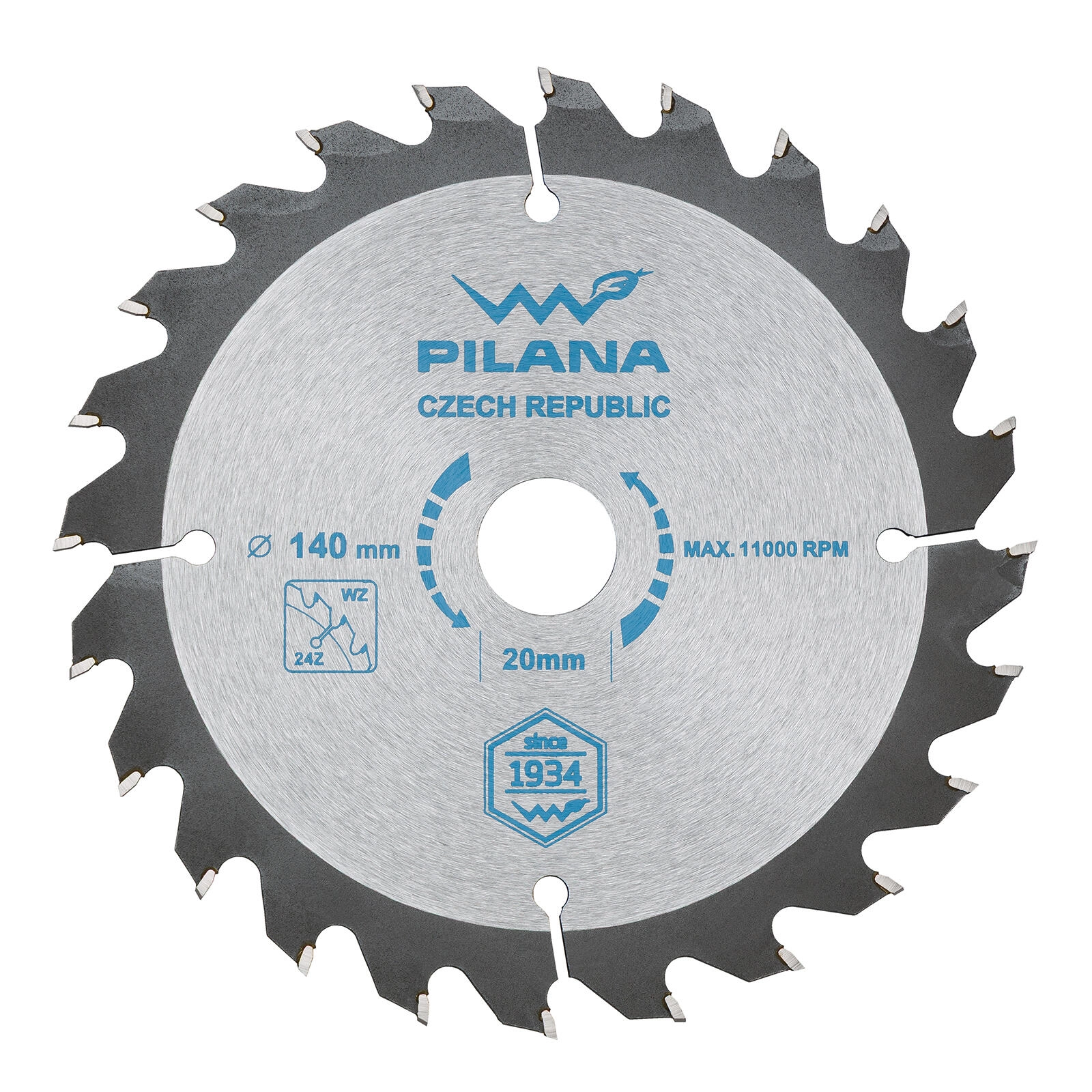 Levně Pilový kotouč PILANA SK 5255 WZ 140 mm, 24 zubů, 20 mm