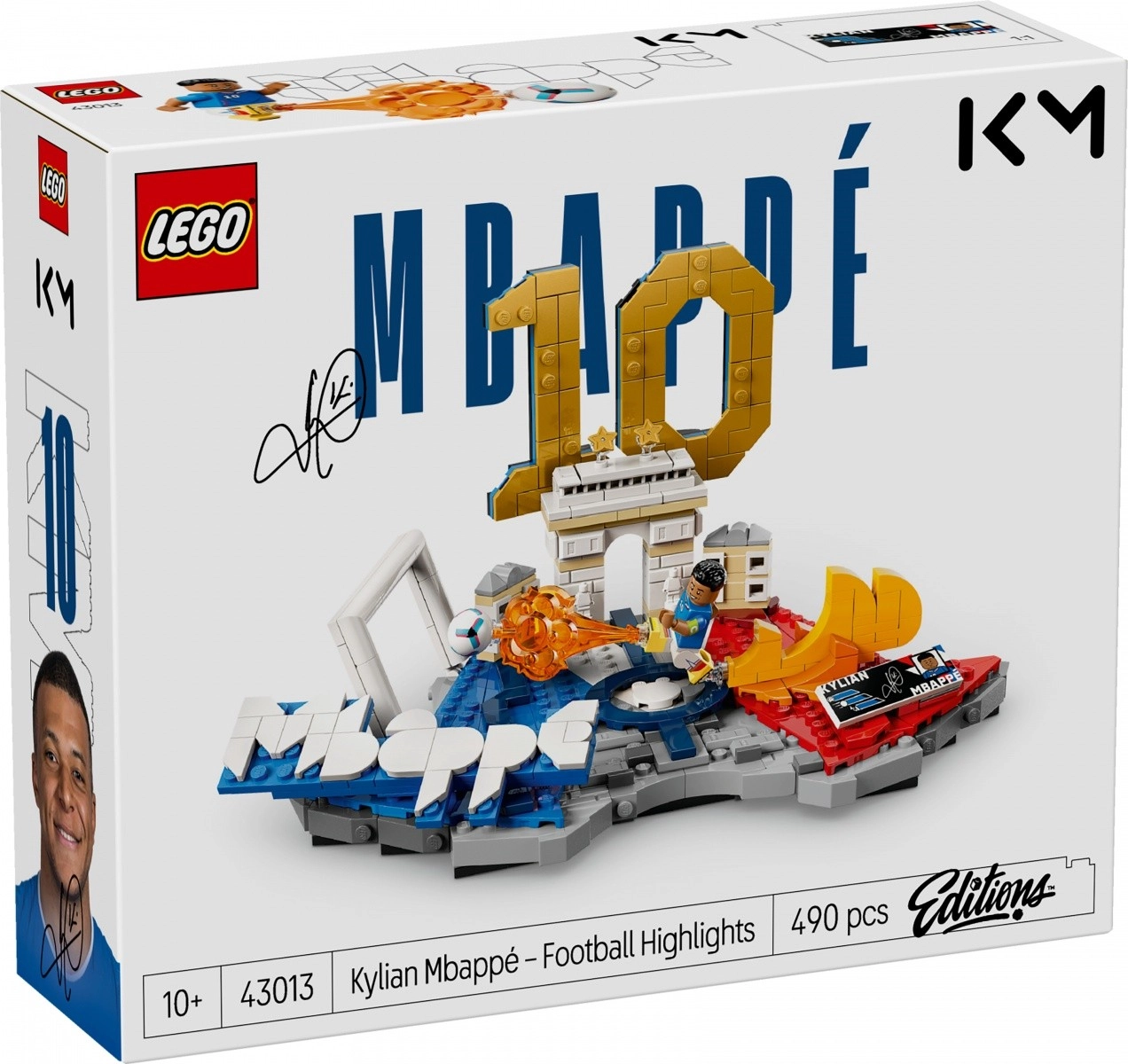 Levně LEGO® Editions 43013 Kylian Mbappé – Hvězdné momenty fotbalu