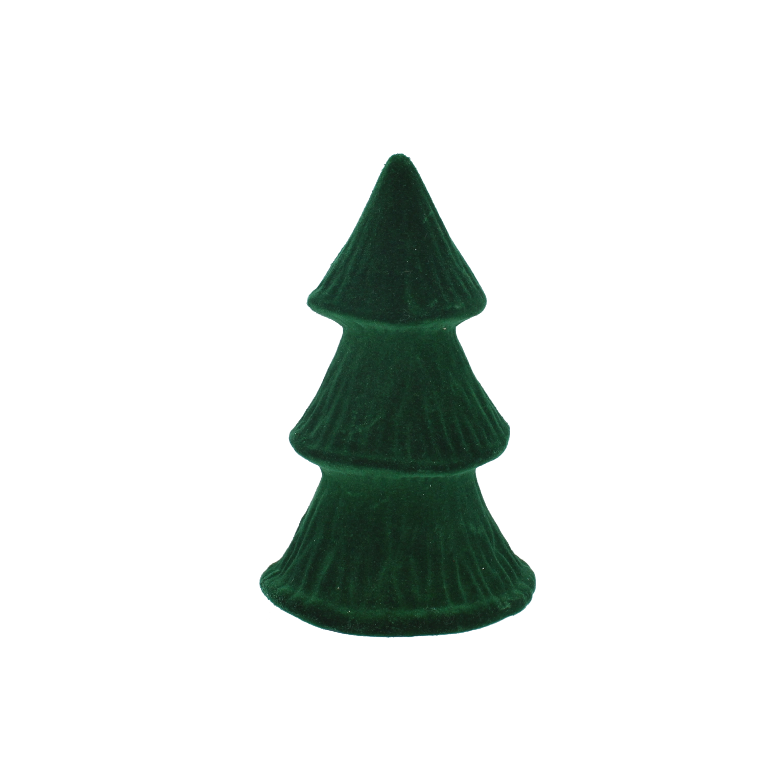 Levně Keramická vánoční figurka stromek zelená