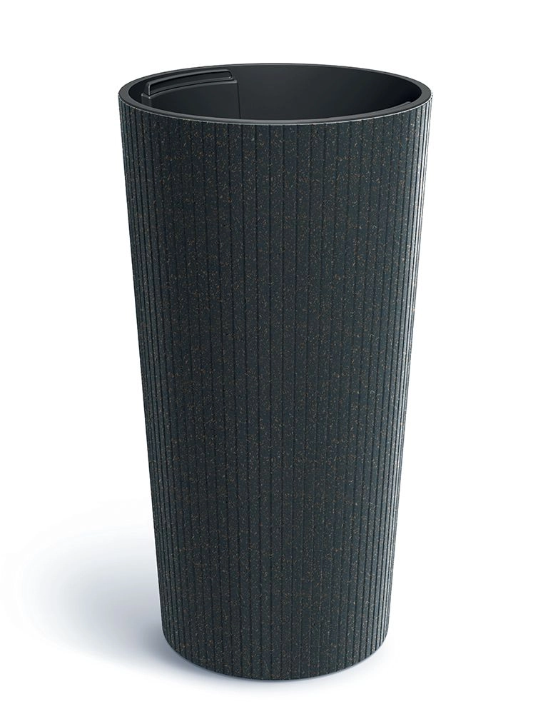 Levně Květináč Lamia slim eco wood antracit