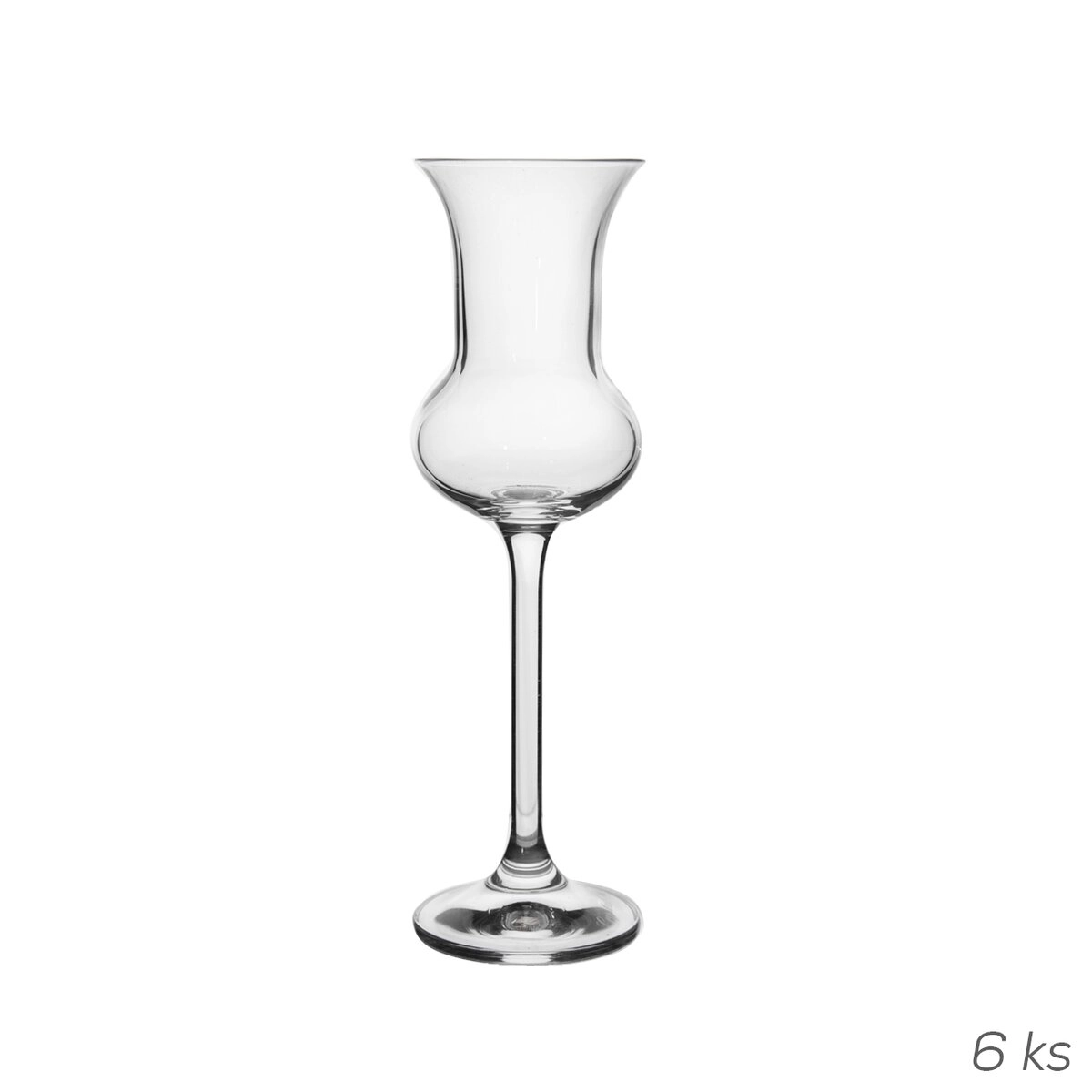 Levně Crystalex sklenice na rum na nožce 85 ml, sada 6 ks