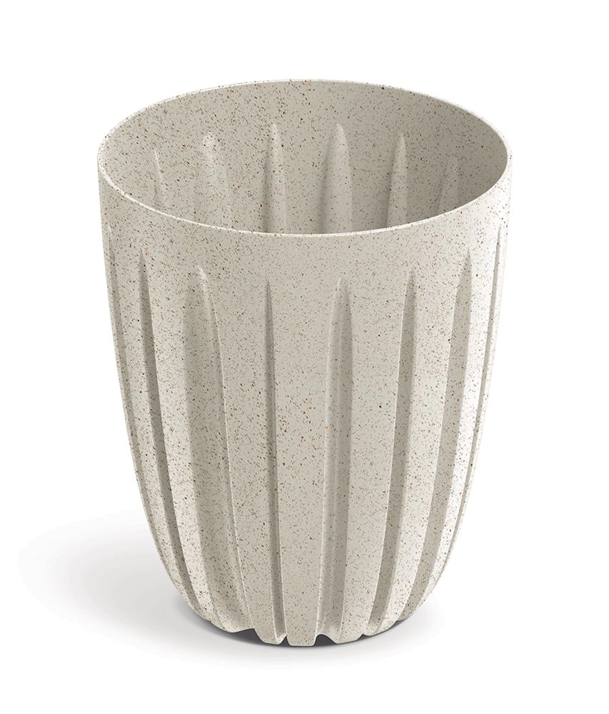 Levně Prosperplast Květináč Warios Eco Wood bílý, 29 cm