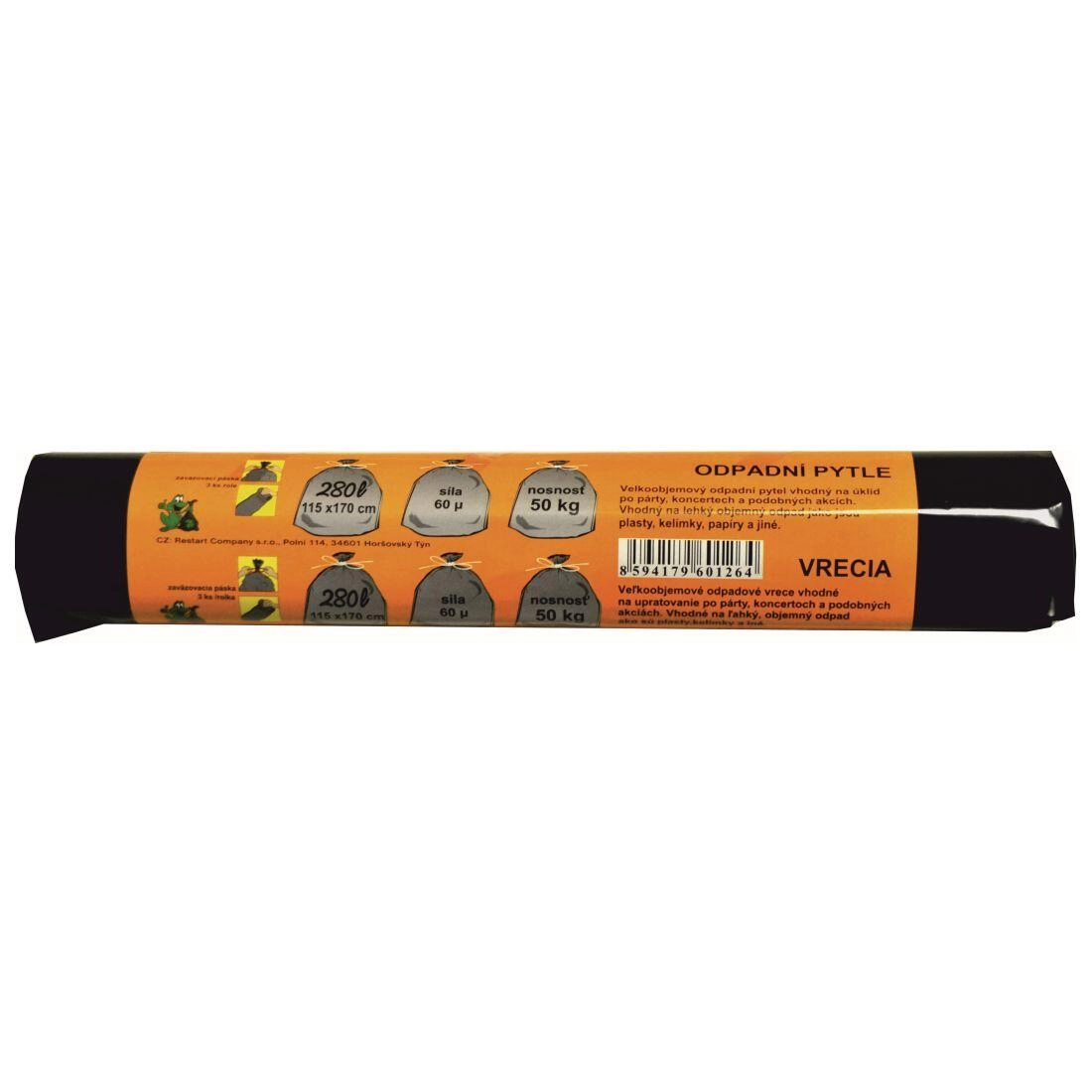 Levně Mat Pytle na odpadky 280l 60µm 3ks černé
