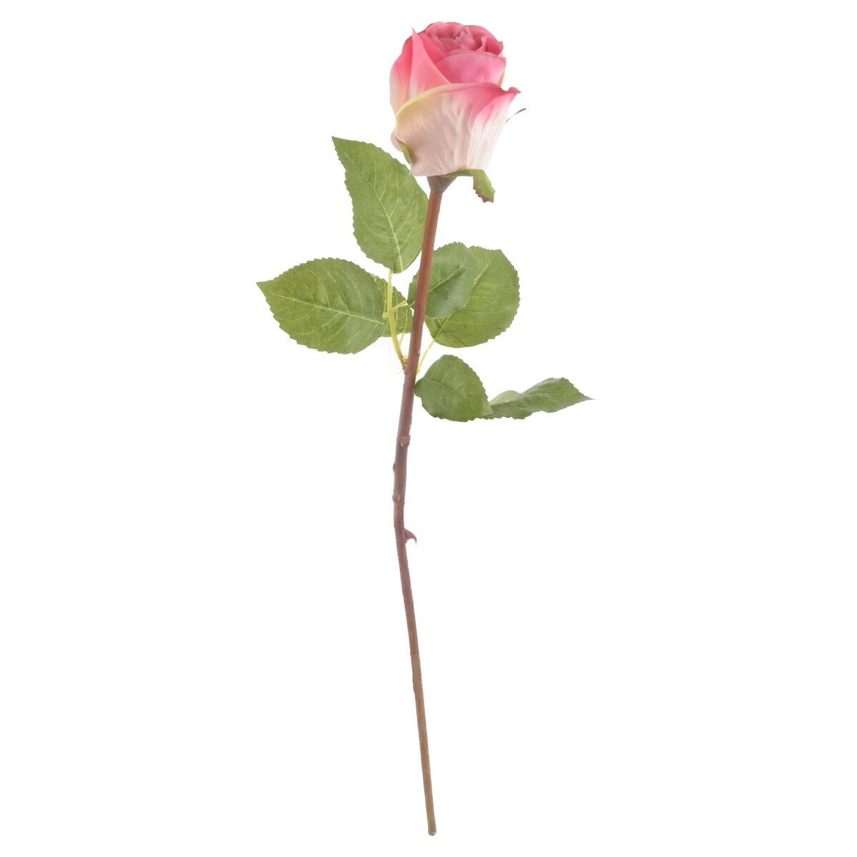 Levně Umělá růže růžová 51 cm