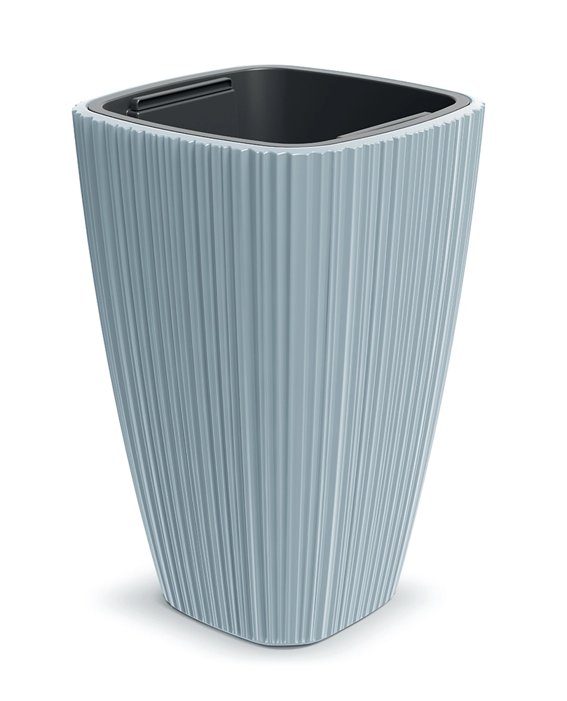Levně Prosperplast Plastový květináč OROS světle šedý, 39 cm