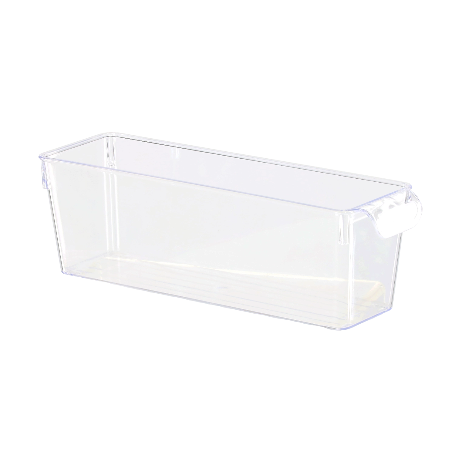 Levně Průhledný organizér do lednice s víkem 10 × 32,5 × 10,5 cm