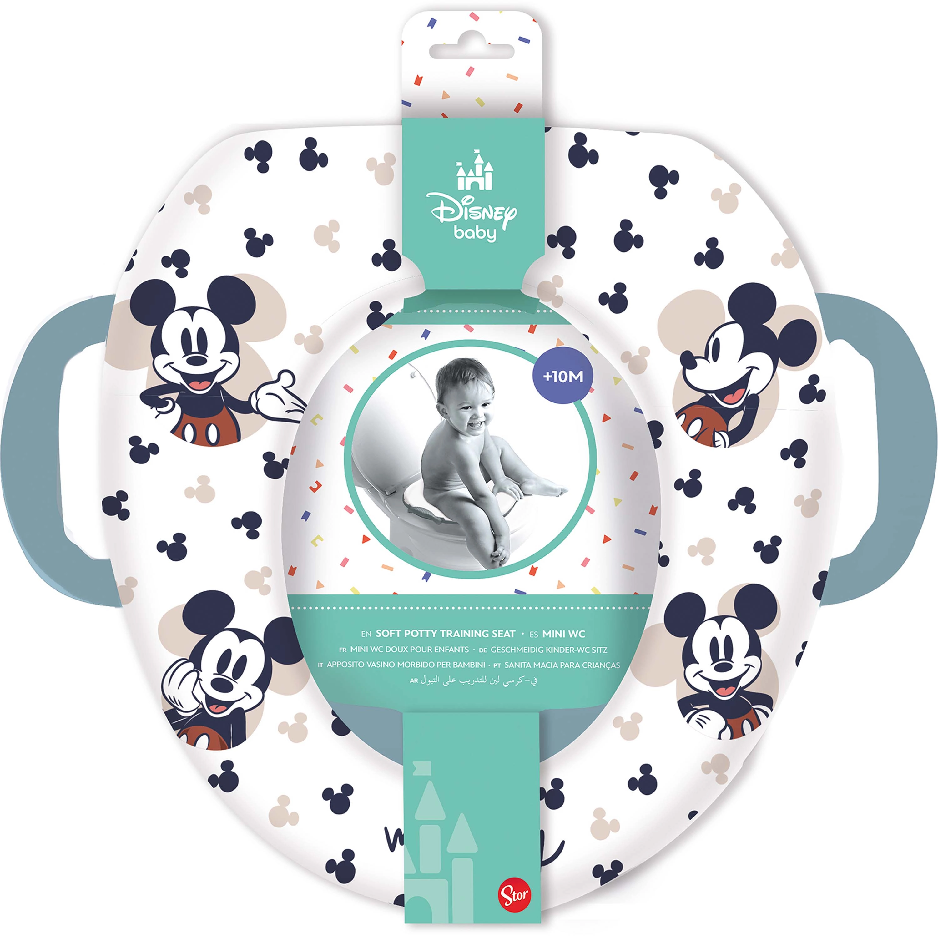Levně Stor Mickey měkké sedátko na wc s držadly 1 ks