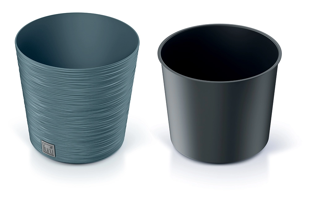 Levně Prosperplast Květináč FURU ROUND 30 cm skandinávský modrý