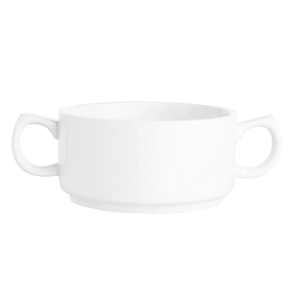 Levně Regular porcelánová bulionovka s oušky 280 ml krémová