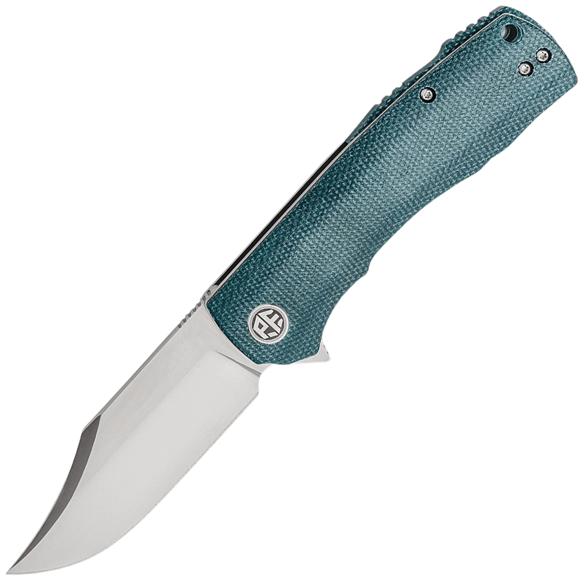 Levně Petrified Fish PFP03 Victor Satin K110 Modrá Micarta PFP03BMP