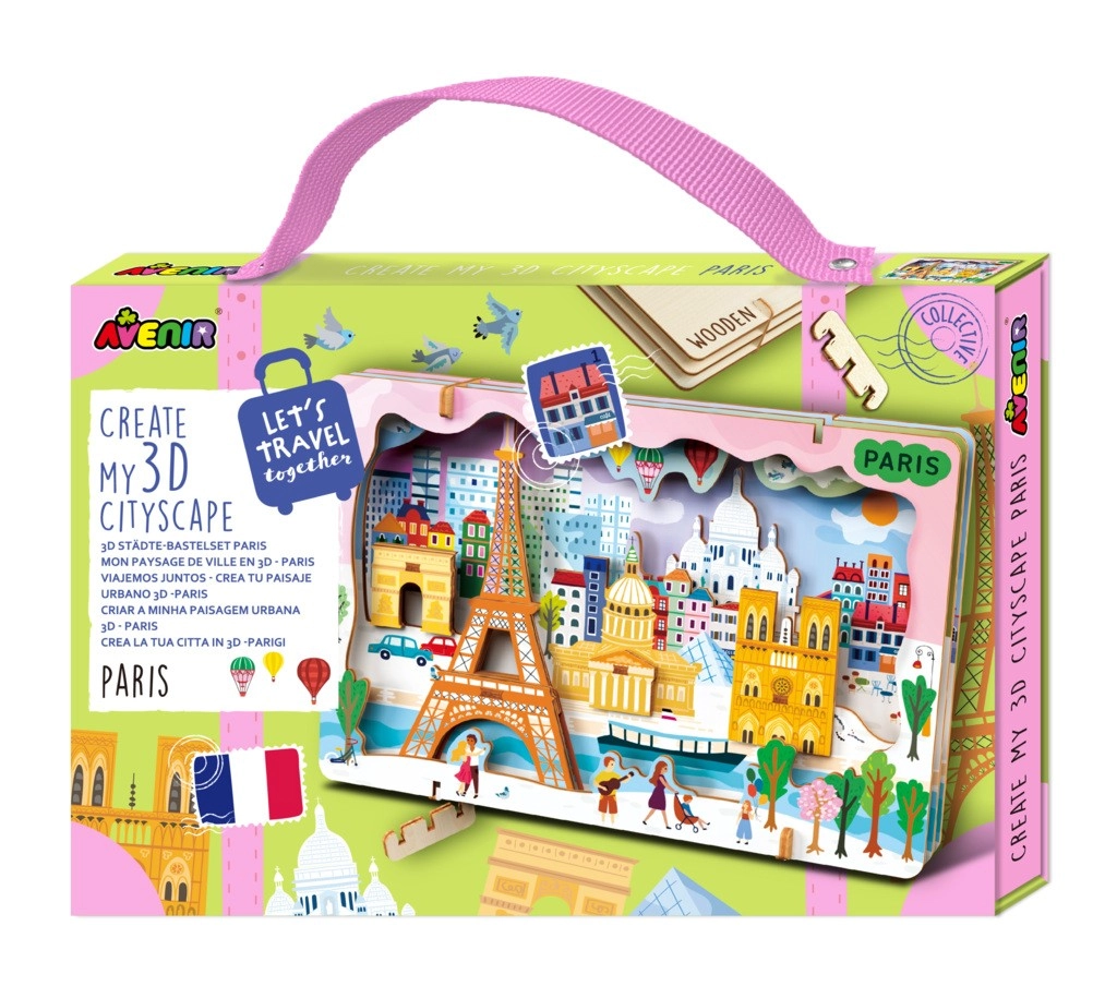 Levně Dřevěné 3D puzzle městská krajina – Paříž