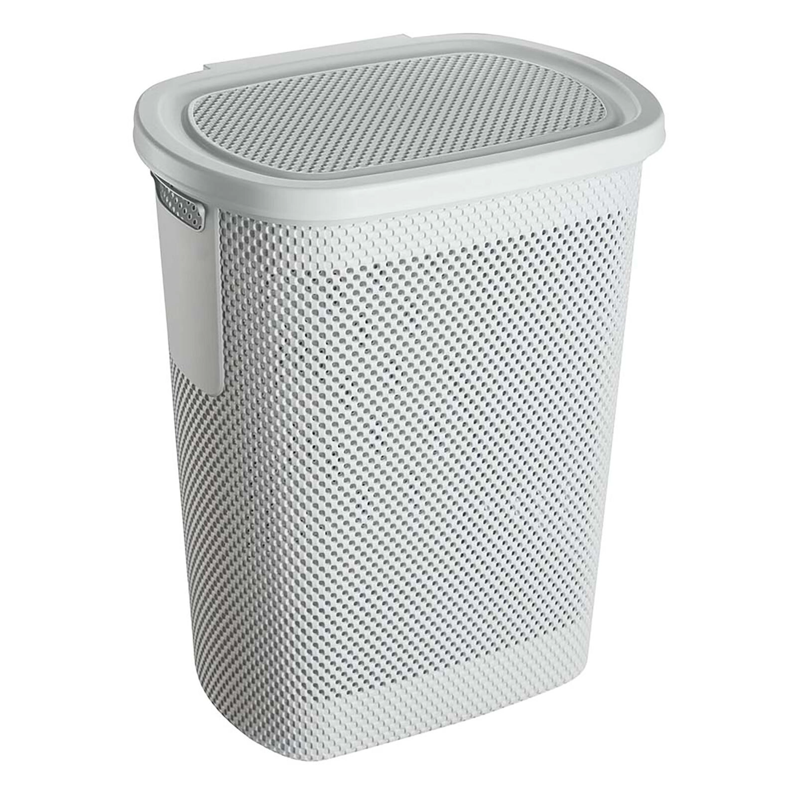 Levně Koš na špinavé prádlo 58 l šedý plast