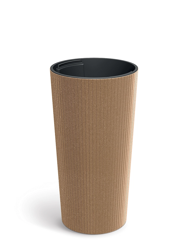 Levně Prosperplast Květináč Lamie Slim Eco Wood přírodní, 25 cm