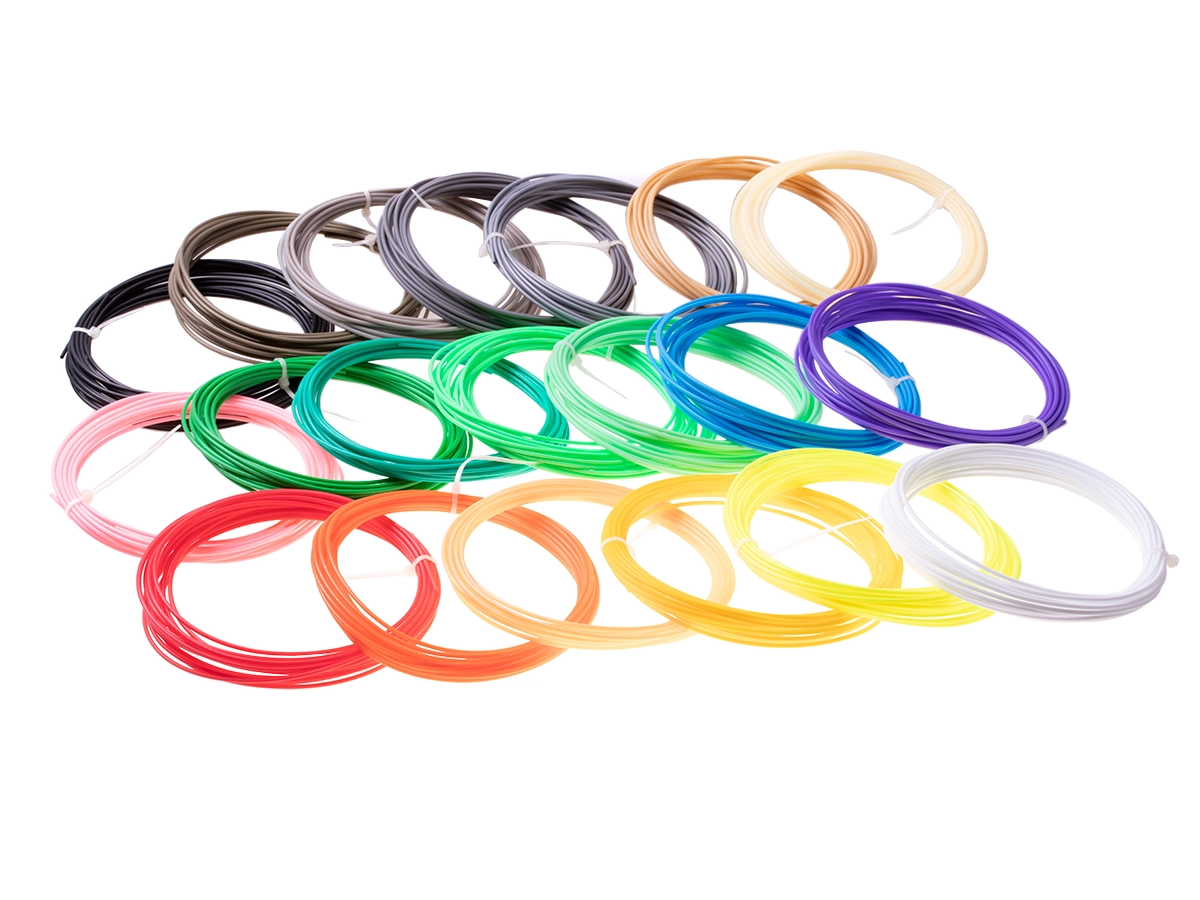 Levně Náplň do 3D pera 20 barev x 5 m PLA - různé barvy