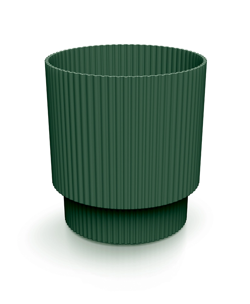 Levně Prosperplast Květináč MILLA VII tmavě zelený, 16,8 cm