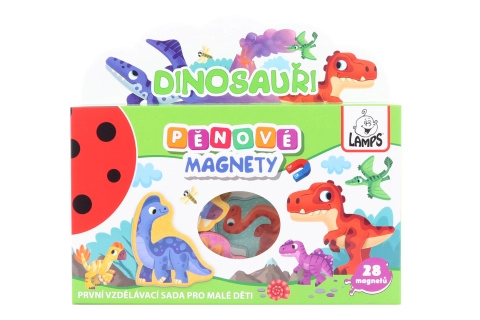 Levně Dudlu Pěnové magnety Dinosauři