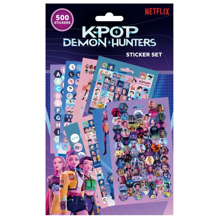 Levně K-pop Demon Hunters samolepky 500 ks