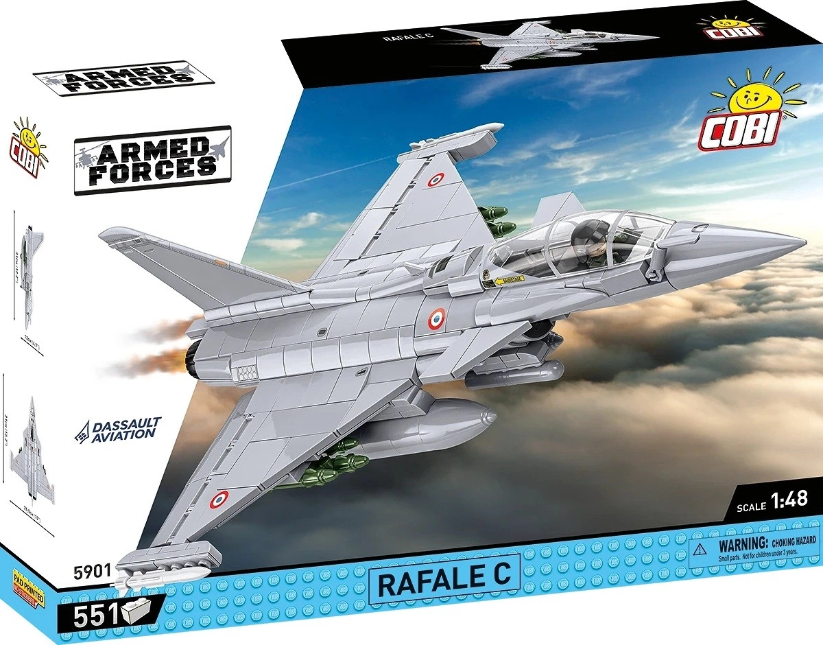 Levně COBI 5901 Armed Forces Francouzský víceúčelový stíhací letoun Dassault Rafale C 1:48