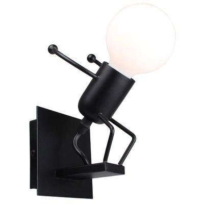 Levně Nástěnná lampa Loft černá