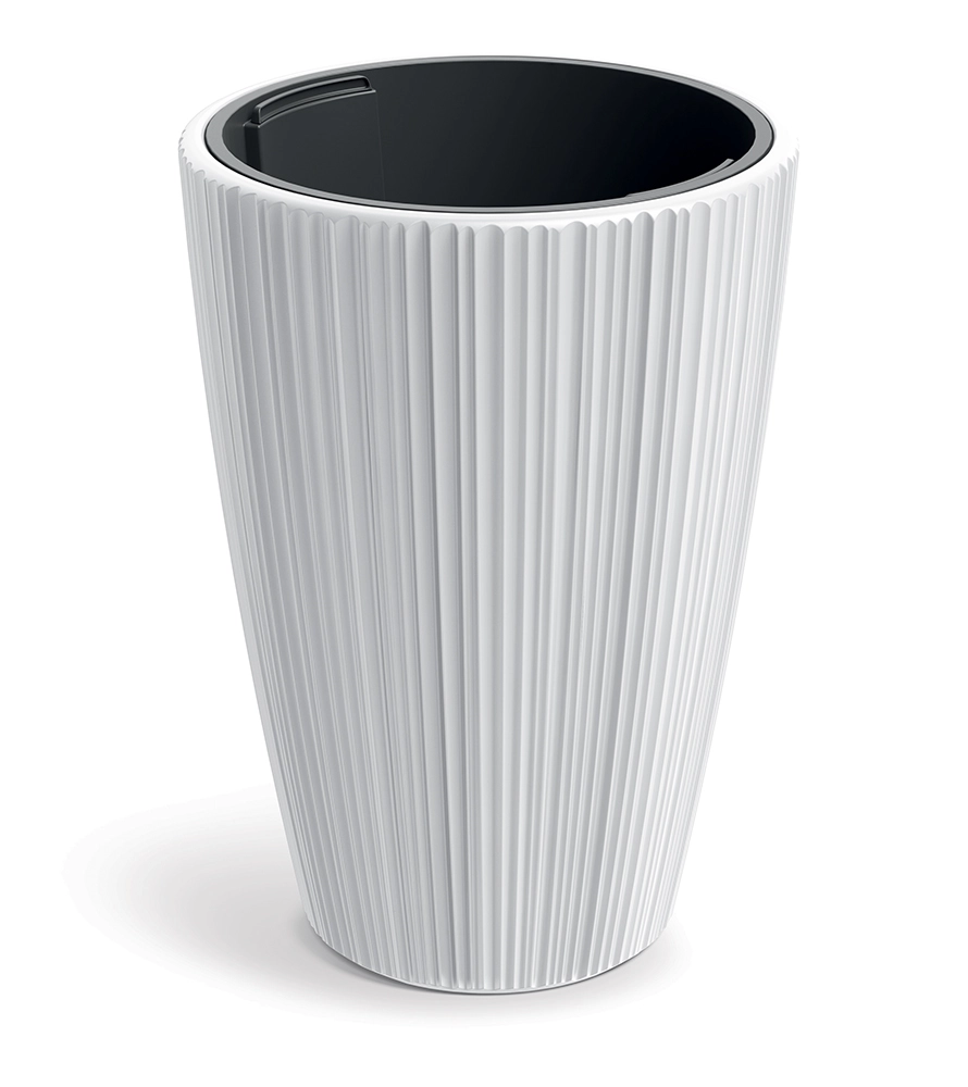 Levně Prosperplast Květináč Oros bílý, 39 cm