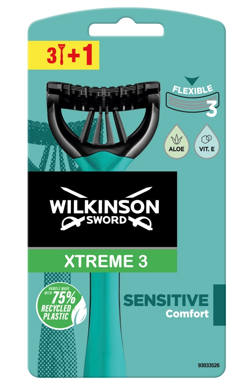 Levně Wilkinson Sword Xtreme 3 Sensitive Comfort 4 ks