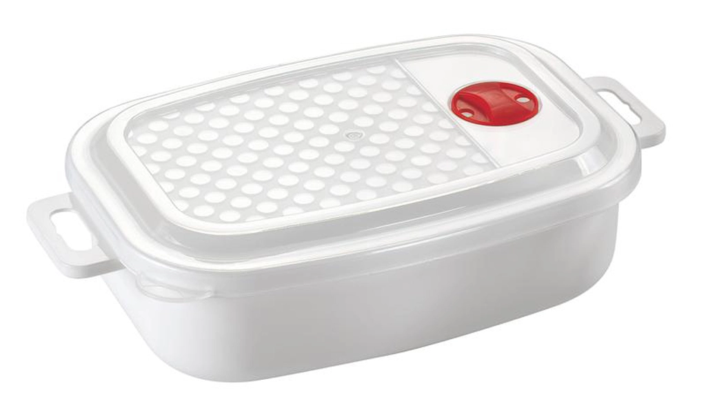 Levně Plastová dóza do mikrovlnné trouby HEIDRUN 1,5 l s víkem