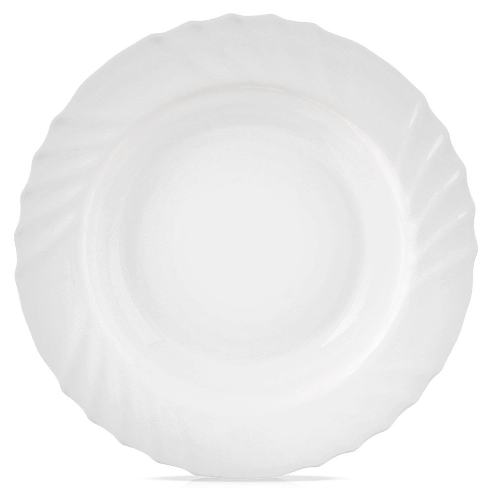 Levně Talíř opál. sklo hluboký LUNA vlnky pr. 23 cm