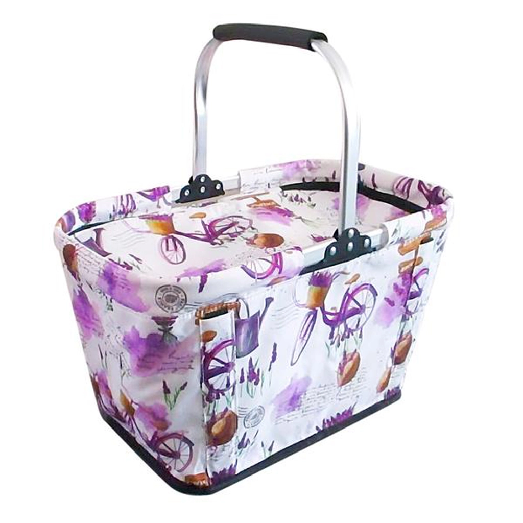 Levně Toro košík nákupní nová levandule termo 48x28x28cm
