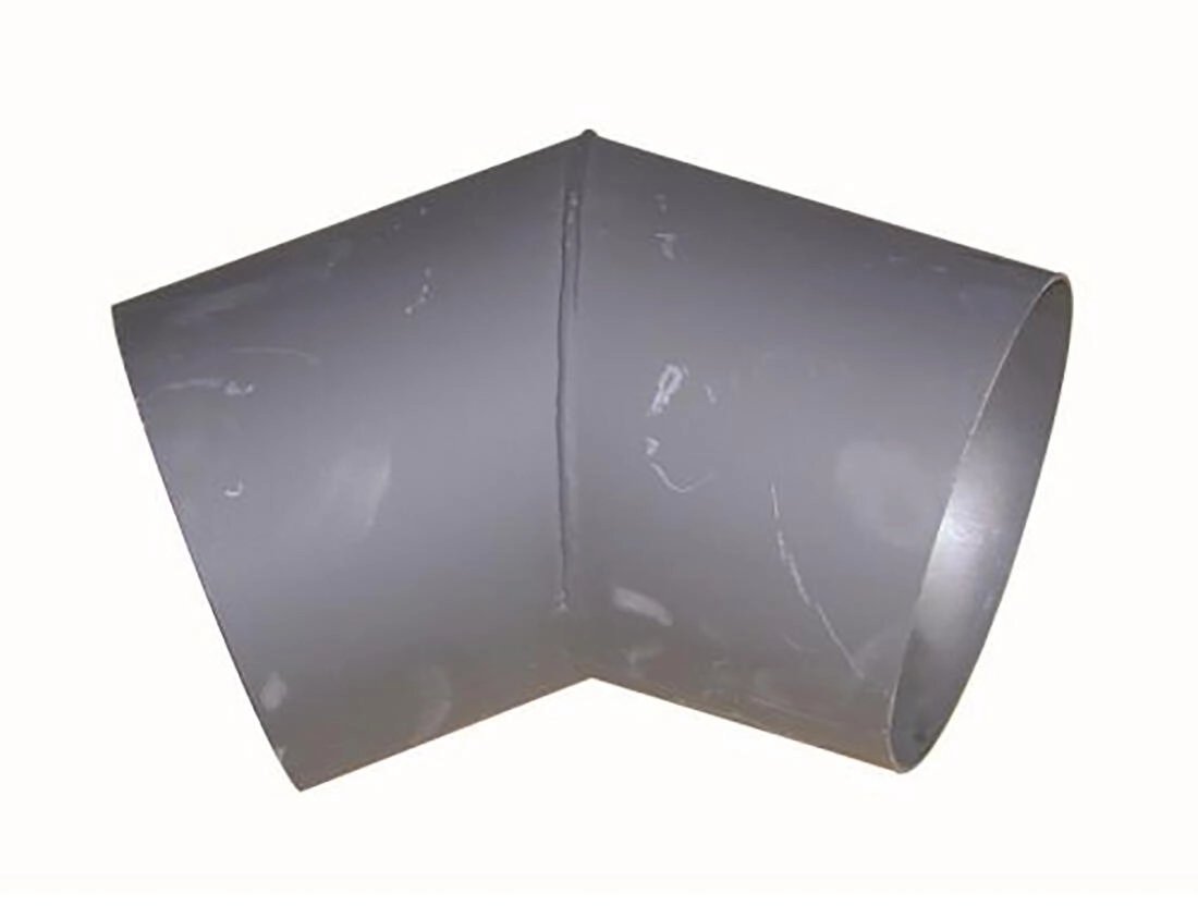 Levně STEEL Processing Koleno kouřové 125mm/45st.t.1,5mm ČER 654400