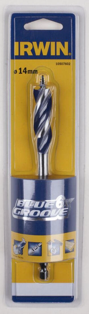 Levně Vrták do dřeva BLUE GROOVE 6 × 14 mm IRWIN