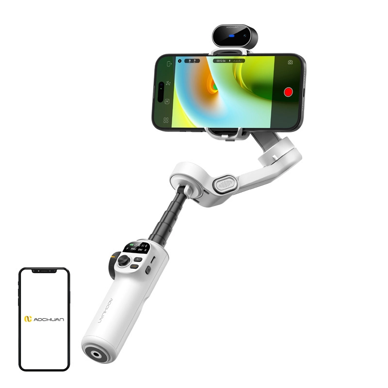 Levně AOCHUAN Stabilizátor X2 s AI senzorem (bílý)