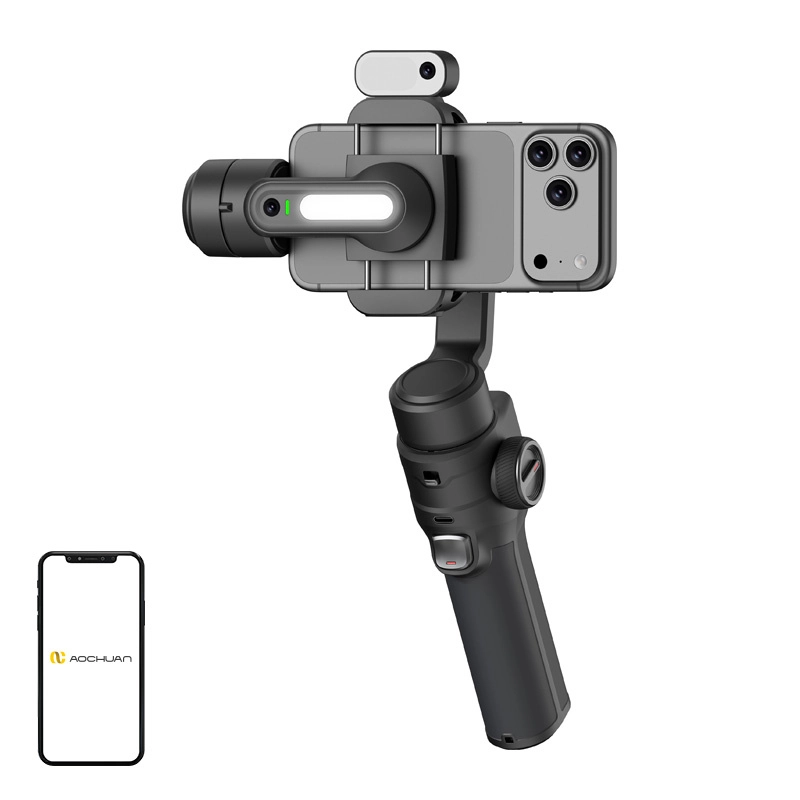 Levně AOCHUAN Stabilizátor S3 s AI senzorem (černý)