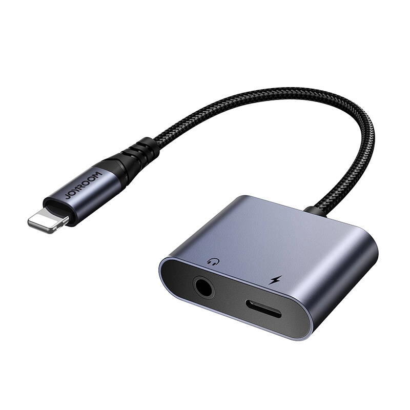 Levně Joyroom SY-L01 Lightning na 3,5 mm + Lightning černý