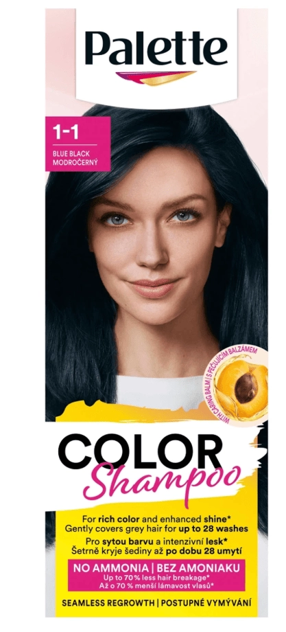 Levně Pallete Color Shampoo modročerný 339