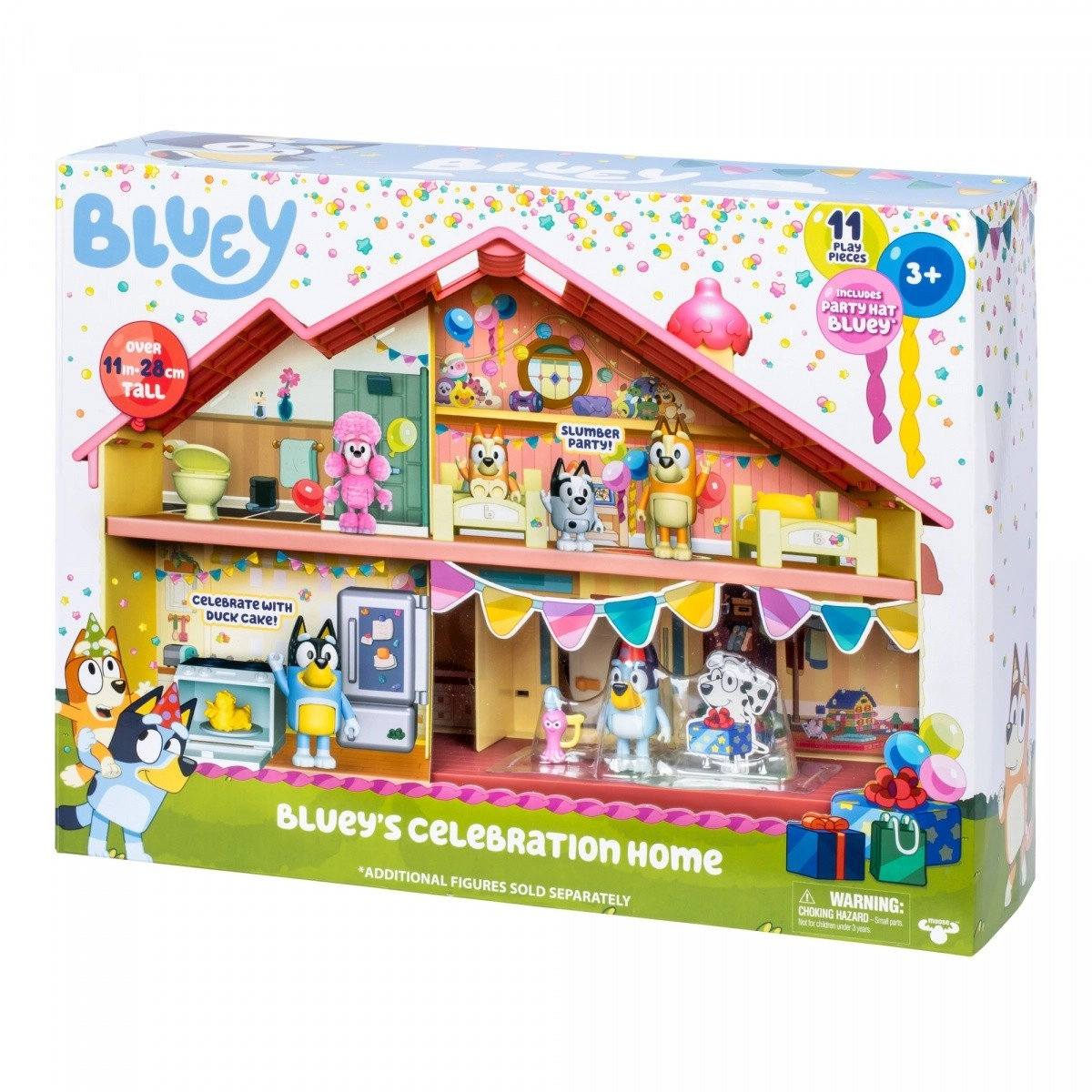 Levně Moose Hrací set Bluey Dům Narozeninová párty + Bluey 17669