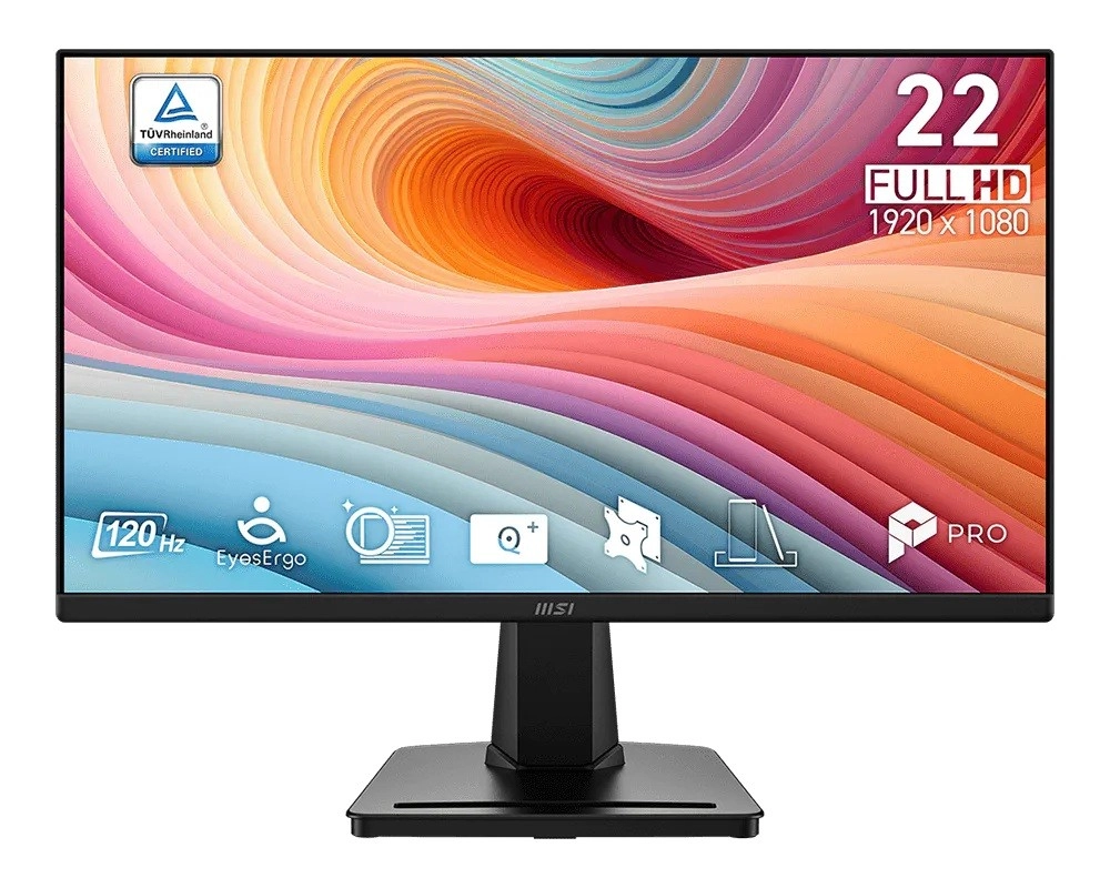 Levně MSI PRO MP225 E12VL 21,45" FHD monitor 120 Hz černý