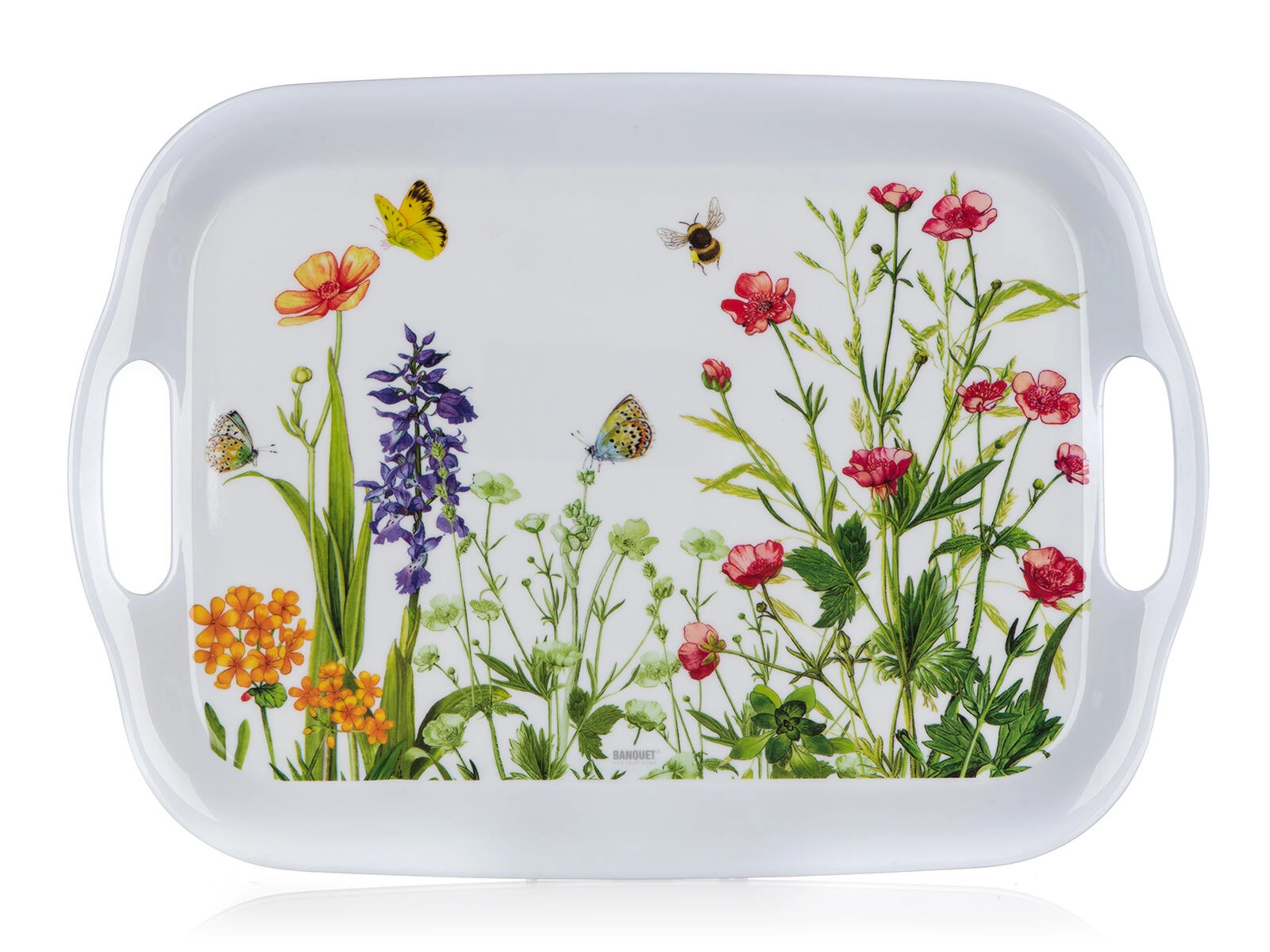 Levně Banquet Tác s uchy melaminový MEADOW 36x25,5cm