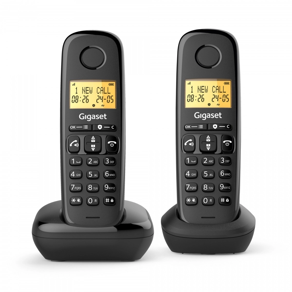 Levně Gigaset Basic 100 duo – bezdrátový telefon se dvěma sluchátky