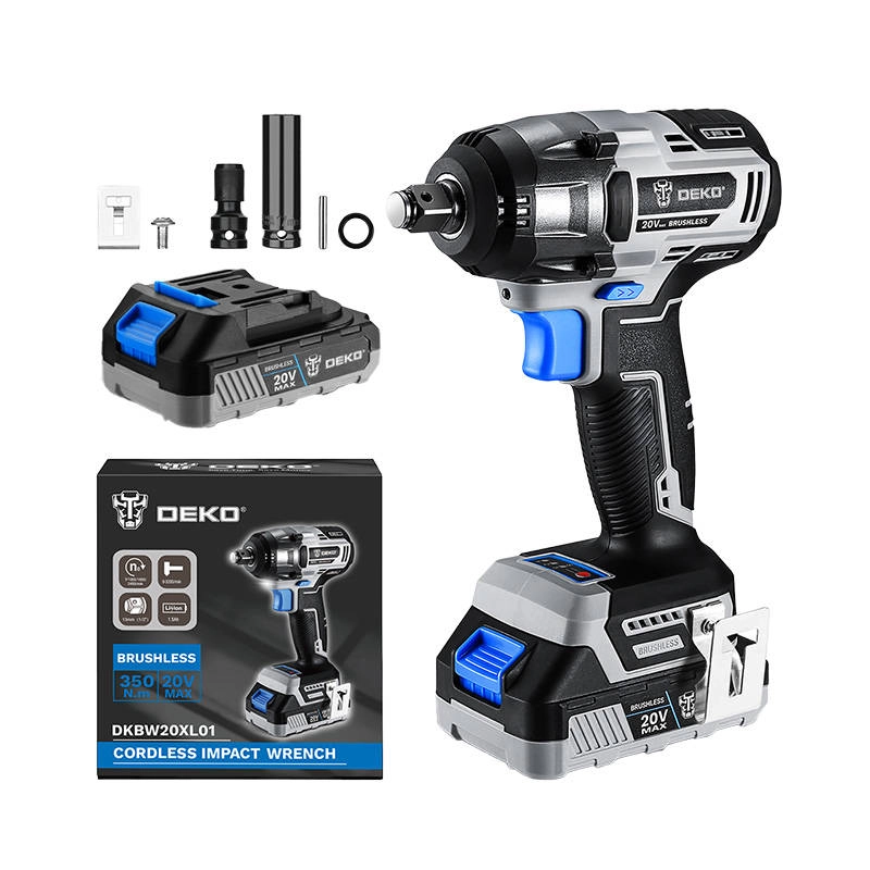 Levně Bezdrátový rázový utahovák Deko Tools s 20V akumulátorem
