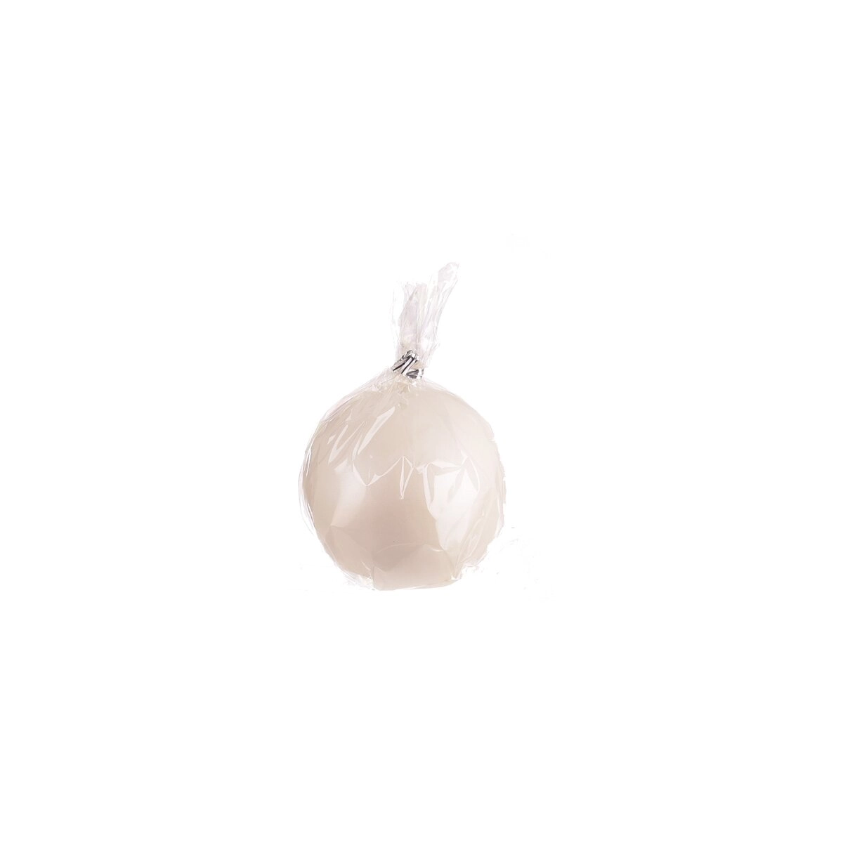 Levně Svíčka koule lesklá růžové zlato 8 cm